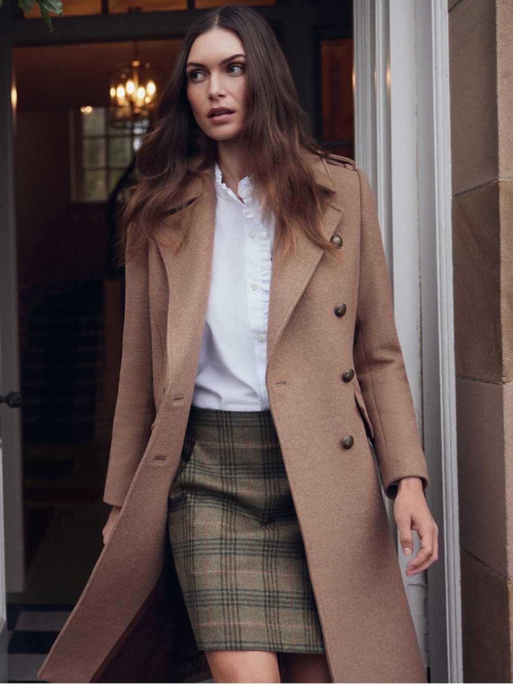 Barbour 100% Wool Bamburgh Tartan  Skirt